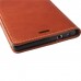 Huawei Ascend P8 Lite - First Grade Genuine Leather Flip Wallet Protecive Phone Cover Case - Brown
